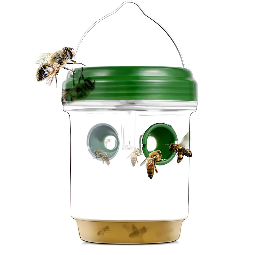 

Portable Wasp Solar Power Trap Kill Pest Fruit Fly Killer Reject Hornet Catcher Hanging Garden Tool Bee Trapper