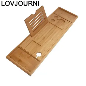 

Mensola Porta Libri Book Shower Bamboo Storage Bathroom Plateau Bathtub Accessories Tablette Accessoires Baignoire Bath Rack