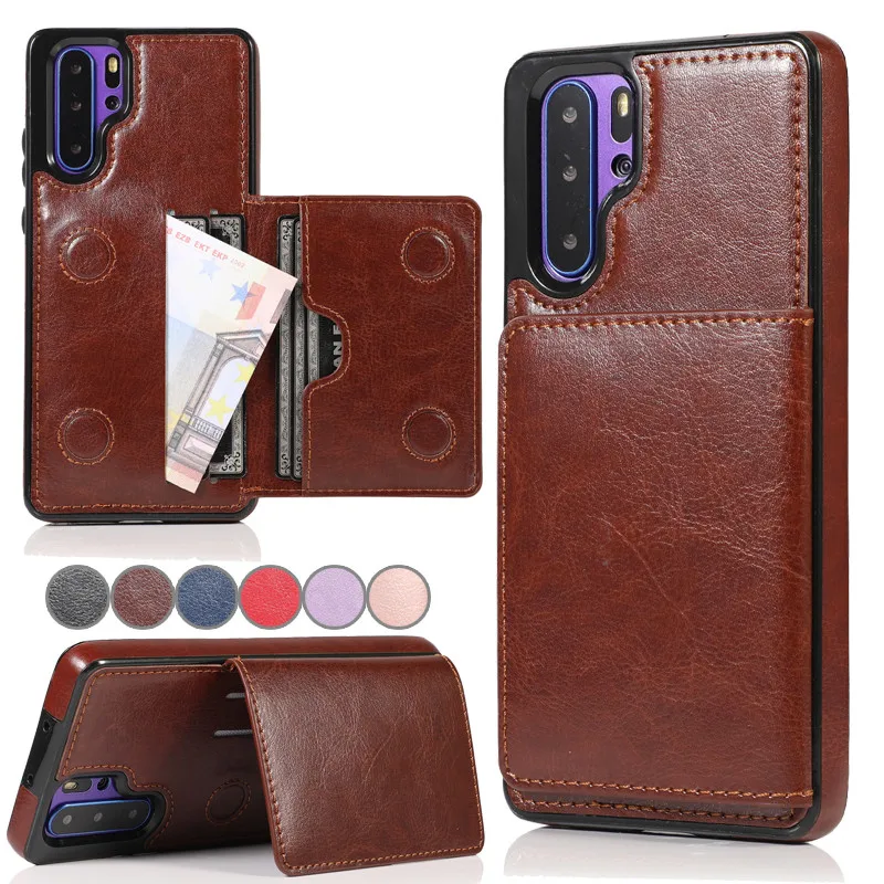 

Multi Card Holders Wallet Case for Huawei P30 Pro Flip Leather Case Shockproof Back Cover for Huawei P30 Lite Mate 20 Pro Coque
