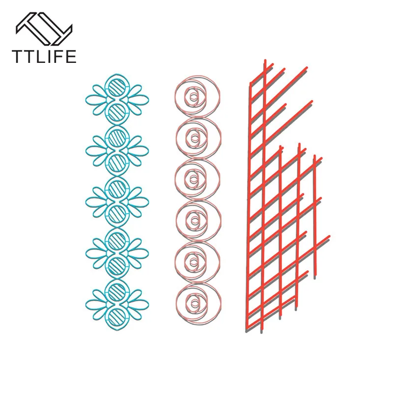 TTLIFE Dies Cutting Lace Bee Frame Border Metal Cutting for DIY Scrapbooking Card Album Embossing Die Cut New Template