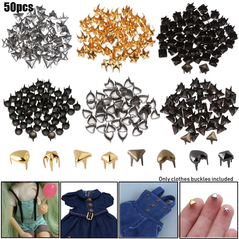 Mini Metal Buckles for DIY Doll Clothes Accessories