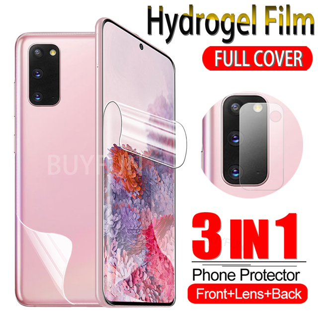 Hydrogel Film For Samsung Galaxy S21 S20 Ultra Fe S21+ S20+ 4G/5G Full Cover Water Gel Soft Films Samsang S 21 20 Plus HD