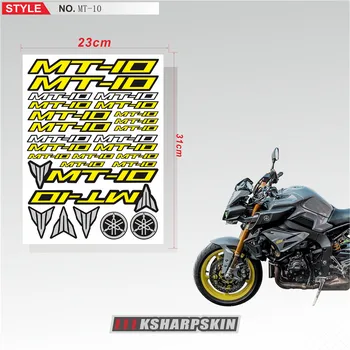 

For Yamaha MT-10 motorcycle tail box stickers Beak Fender Decal Shock absorber decals Decals Reflective Waterproof mt10 sign