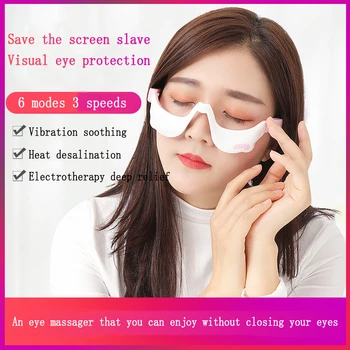 

Eye Beauty Instrument 6 Modes Eye Massager Electric Eye Care Device Eye Import Device Heating Vibration Removal Eye Bag
