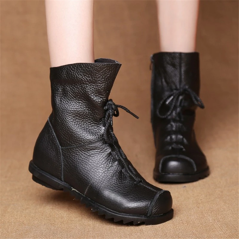 Winter Boots Women's Leather