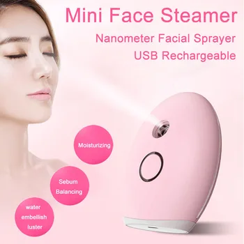 

USB Humidifier Rechargeable Mist Sprayer Facial Nebulizer Steamer Moisturizing Beauty Instruments Face Skin Care Tools