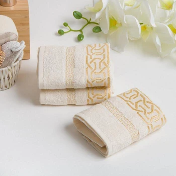 

KMP in a box DONATELLO 30x50cm-3pcs, champagne, bamboo 100%, 450g / m2 5160899