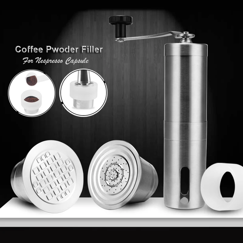 Многоразовые капсулы для кофе Nespresso из нержавеющей стали два типа многоразовые