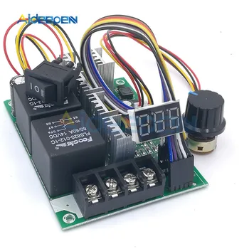 

PWM DC Motor Speed Controller DC10-55V Digital Display 0~100% Adjustable Drive Module Input MAX 60A 12V 24V 36V 48V