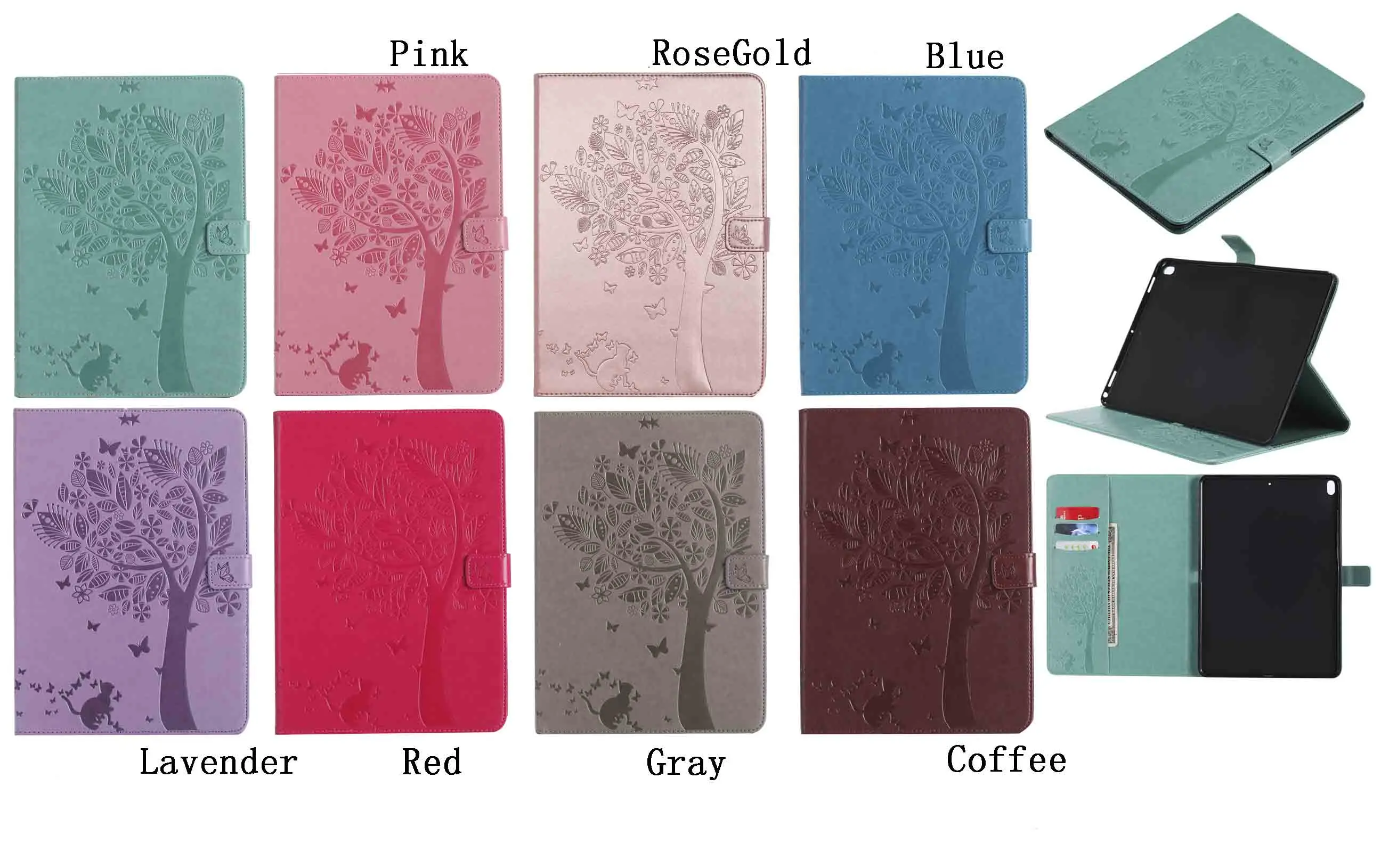 

New Cute Tree and cat Tablet Case for For Ipad Pro 11 inch 2018 Fundas Smart Sleep Wake Bag Stand Cover A1979 A1980 A1934 A2013
