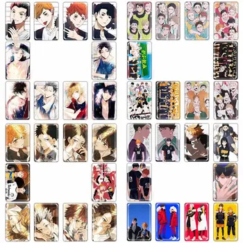 

10 pcs/set Anime Haikyuu!! Card Stickers Bus Card Credit Card DIY Stickers Decoration Card Smooth Decals Crystal Card Sticker