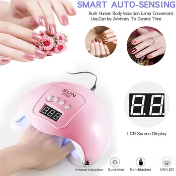 

LED 48W UV Nail Gel Curing Nail Art Machine USB Lamp Light Nail Gel Polish Dryer UV LED Nail Lamp cheap uv led lamp nail for dry