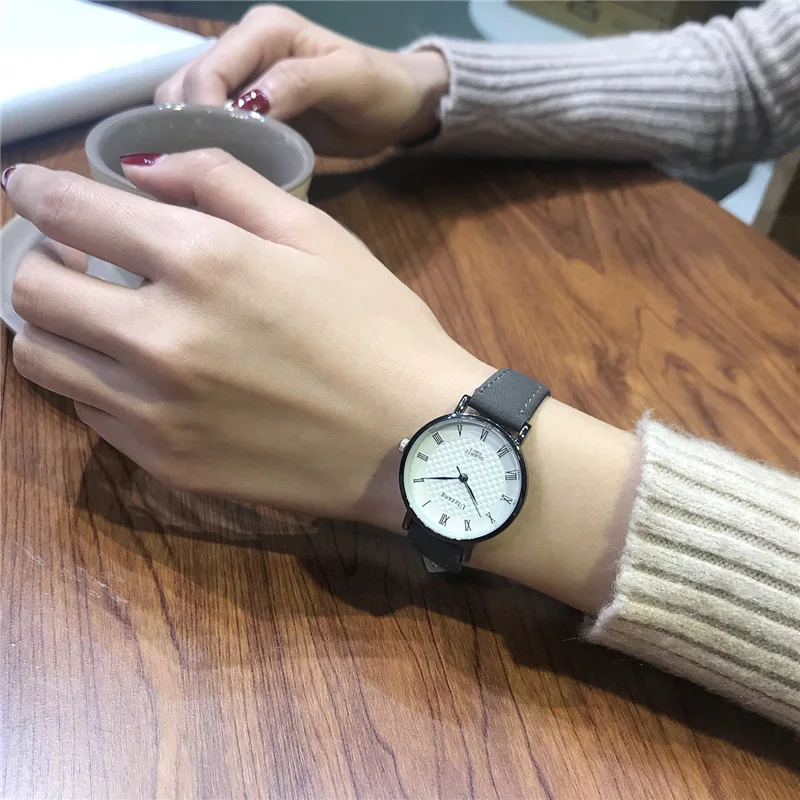 

Female Students Watch Simple Literature And Art Retro Style Trend Ulzzang Quartz WOMEN'S Watch Korean-style College Style Couple