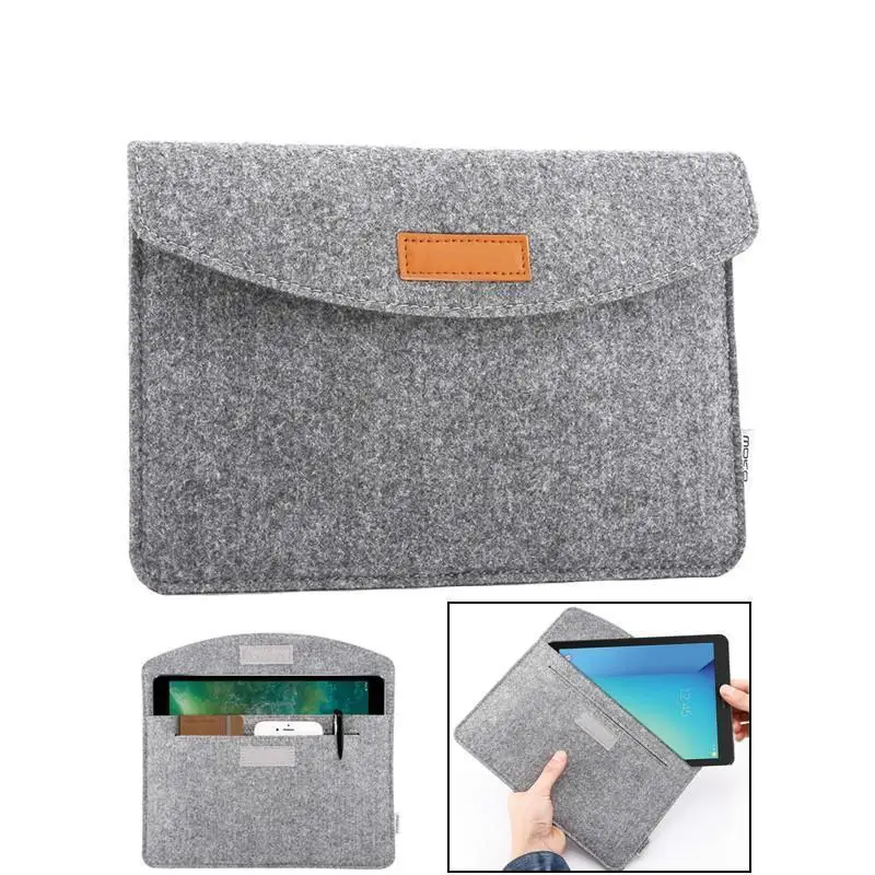 New Ultra-slim Wool Felt Tablet Sleeve Bag For ipad Air 2 3 Case Pro 9.7 10.5 11 2017 2018 Cover Huawei Samsung Lenovo tab |