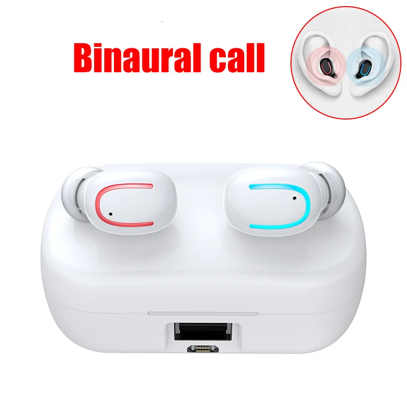 HBQ Q32 Bluetooth Draadloze Oortelefoon Mobiele Ruisonderdrukkende Hoofdtelefoon игровая гарнитура для - Цвет: white