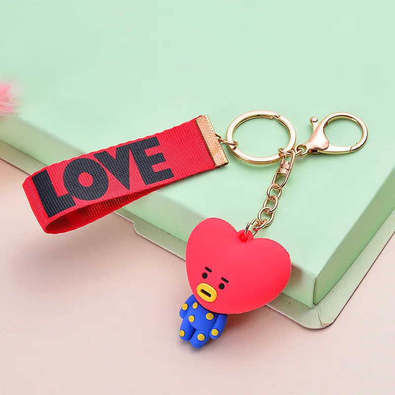 Key Chain Fashion Handbags Accessories Popular Car Accessories Korean Style Originality Lovely Cartoon Wholesale Men Women