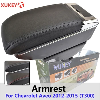

Xukey Central Armrest For Chevrolet Sonic Aveo 2012 - 2015 Console Center Black Storage Car Styling Box 2013 2014 Ashtray