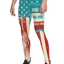 Тема Дня независимости наша семья представляет флаг и колени на кресте Американский Зеленый полосатый флаг декоративный Патт