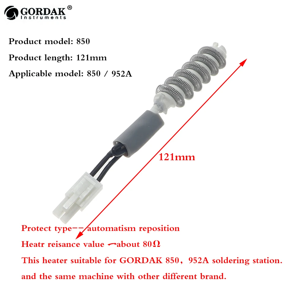 Нагревательный элемент Gordak 850 850A для паяльной станции 805A 850B 952 952B 952C 952V 952D |