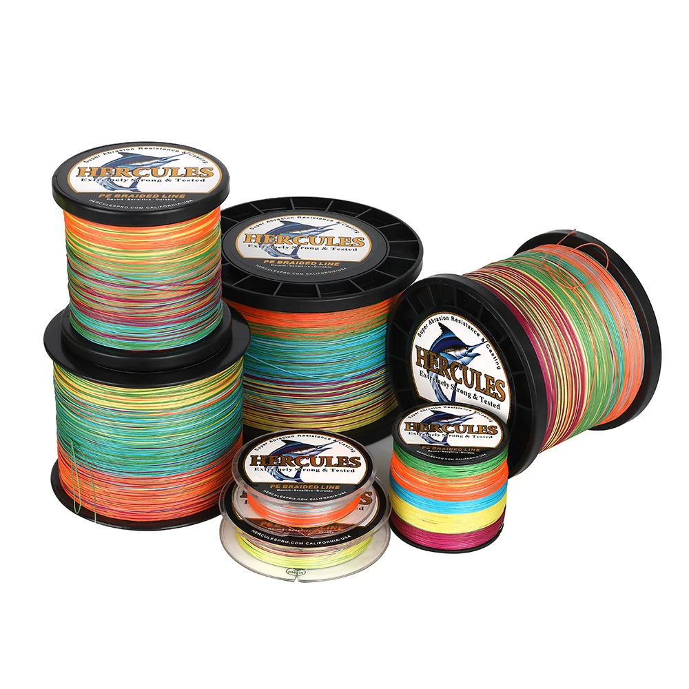 Hercules Fishing Line 12 Strands Braided Lines 300M 500M 1000M 10