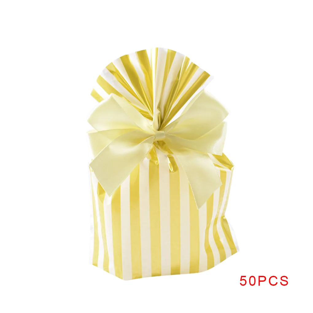 50 шт мешки для печенья, конфет, Рождества, свадьбы, вечеринки, дня рождения, помолвки, праздника, подарочная упаковка