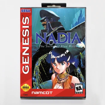 

Nadia 16bit MD Game Card For Sega Mega Drive/ Genesis with Retail Box
