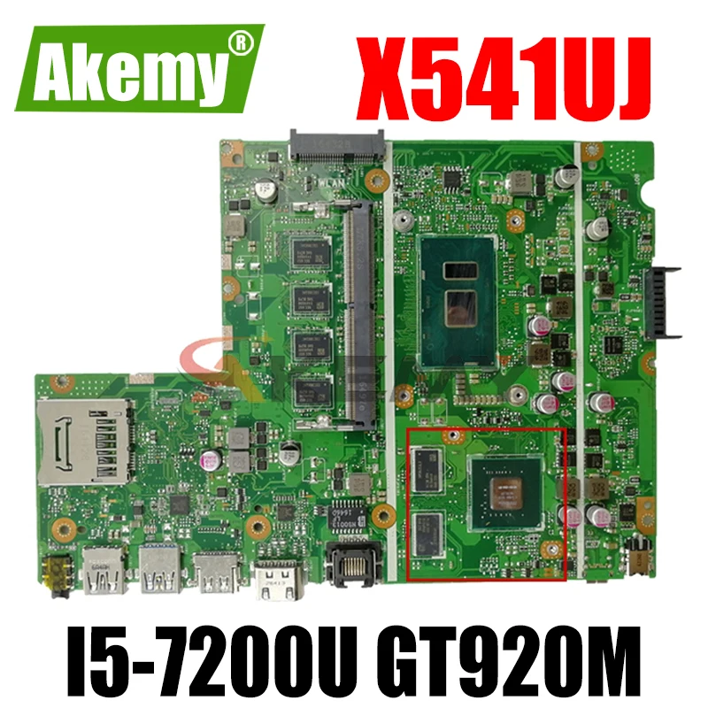 Akemy X541UJ X541UVK Laptop motherboard For Asus X541UJ X541UV X541U