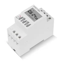 DIN Rail Digital 40 Groups School or Factory Automatic Bell Timer Controller 1~99 Seconds Interval Auto Ring Time Switch AC 220V 2