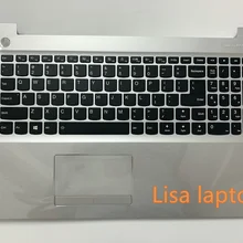 Для lenovo 310-15 510-15 uppercaseasm l80sv BL silver USA C-cover с клавиатурой 5CB0M31217