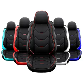 

Universial Front Car Seat Cover Protector Car Covers PU Leather Full Protect Non-slip for Bmw Audi VW Ford