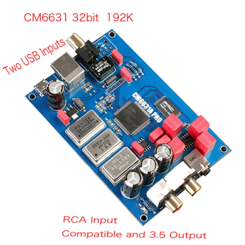 Последняя Hi-Fi аудио CM6631A цифровой интерфейс 32/24Bit 192K USB I2S ...