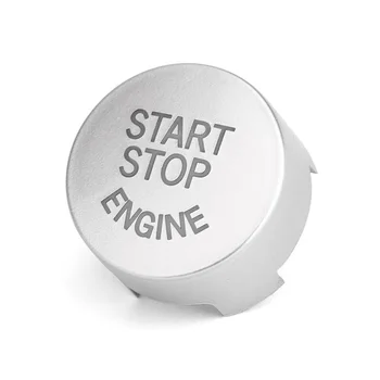 

For BMW F20 F30 F10 F01 F25 F26 Engine Button Cover Rust-proof Replacement Accessories Car Silver