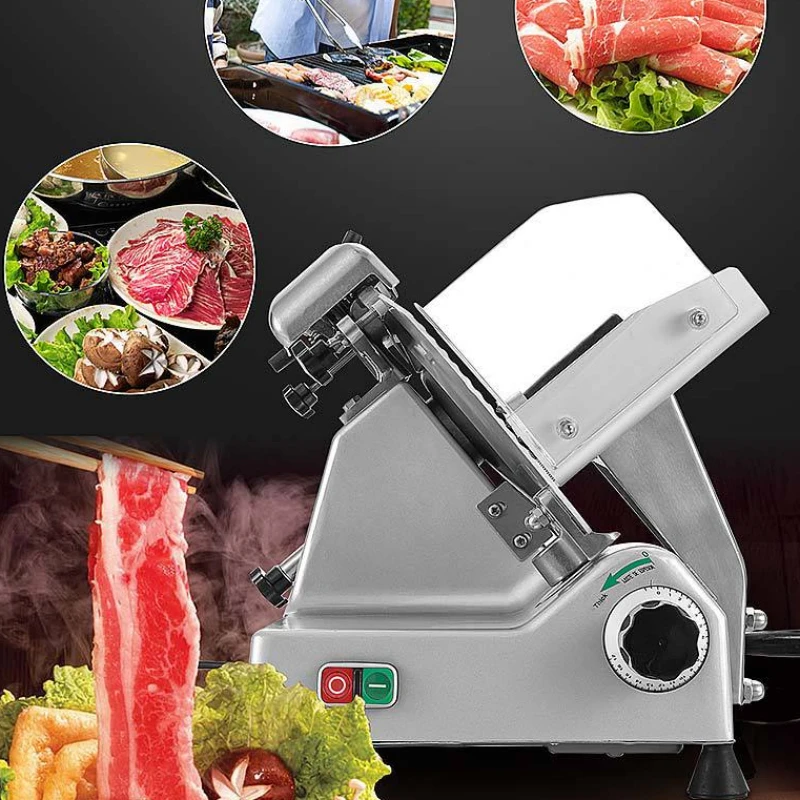 NEW Electric meat slicer Frozen meat slicer Cutting meat machine Semi-automatic Beef/Lamb slice machine 10 inch Slicing Maker 3