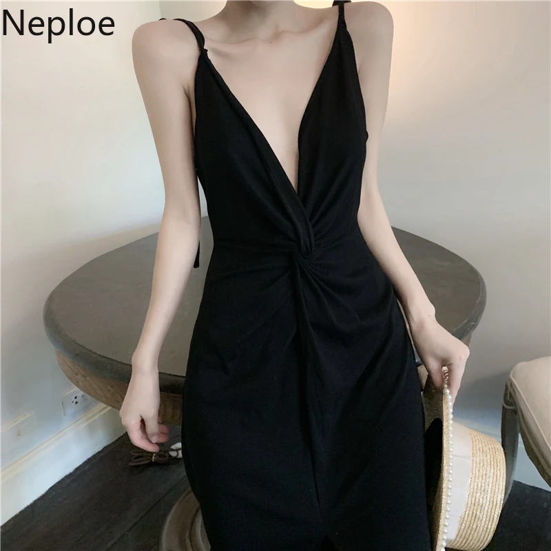 Neploe Корейский Летний пояс с узлом Сплит сумка бедра Vestidos пляжное праздничное сексуальное платье жгут проводов платье с высокой талией 45686