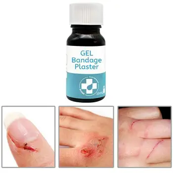 

Hot 10ml Waterproof First Aid Liquid Gel Bandage Plaster hand Tool Cut Patch Wounds cream Healing serum Gel For Small care S8U8