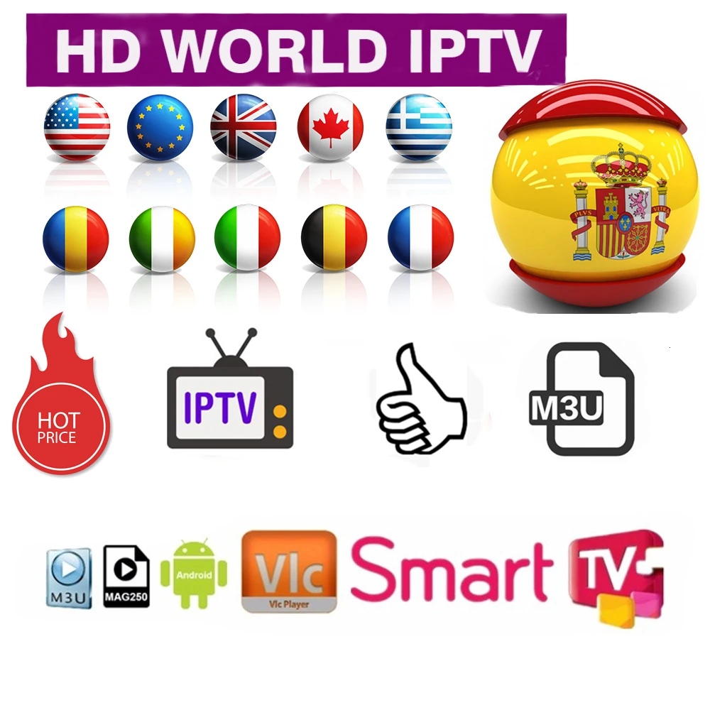 

Spain IPTV Code Android-Box Smart-Pc DAZN M3U 6 Months Movist for Enigma2/Smart-pc/Smart-tvFrance free test