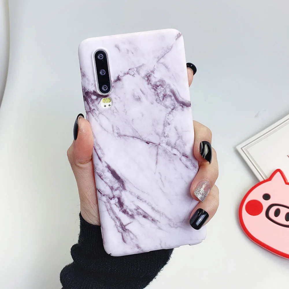 Чехол для телефона LOVECOM для huawei P20 P30 Pro Lite mate 20 Pro Honor 10 Lite P Smart Роскошная мраморная жесткая задняя крышка на весь корпус