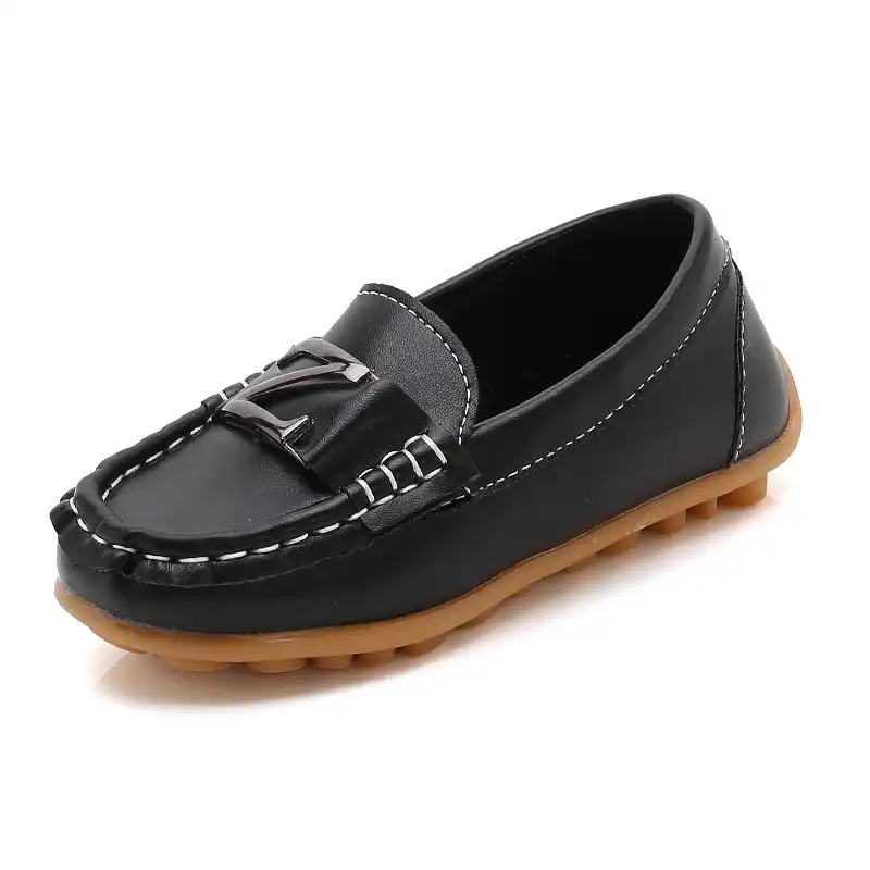 boys leather loafers