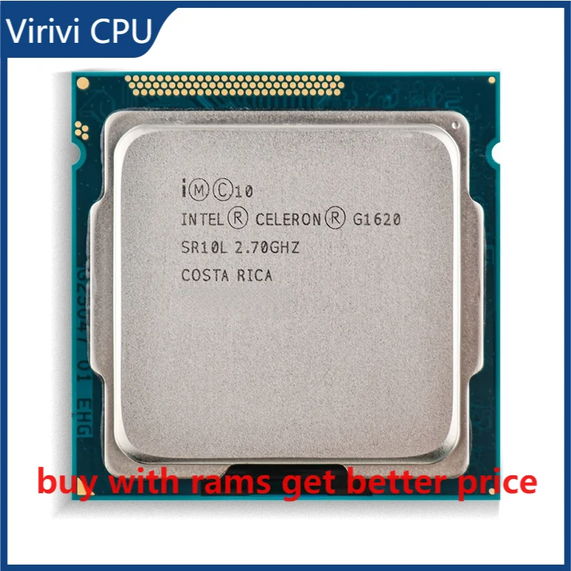 Процессор Intel Celeron G1620 для ПК двухъядерный процессор 2 Мб кэш-памяти 55 Вт 8 ГГц LGA 1155