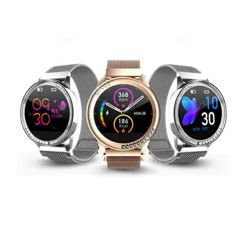 

H16 Women Smart Watch Heart Rate Blood Pressure Monitor 1.04 Inch Screen IP67 Waterproof Lady Smartwatch Ladies Watch Bracelet