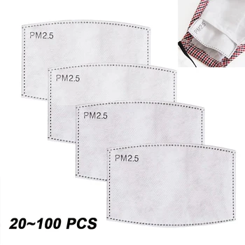 

PM2.5 Filter Papper Insert Protective Filter for Mouth Mask Anti Dust Mask