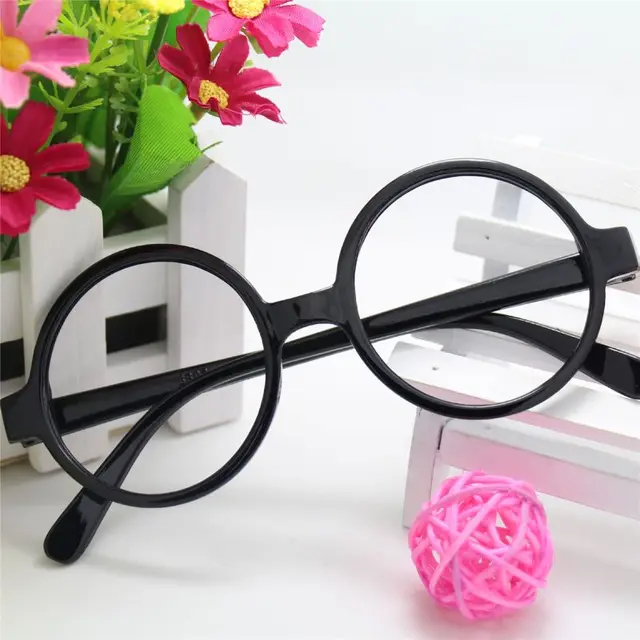 1PC Star Power HP Men Wizard Quality Round Frame Glasses 7 Colors Adults Kids Party Cosplay Props 3