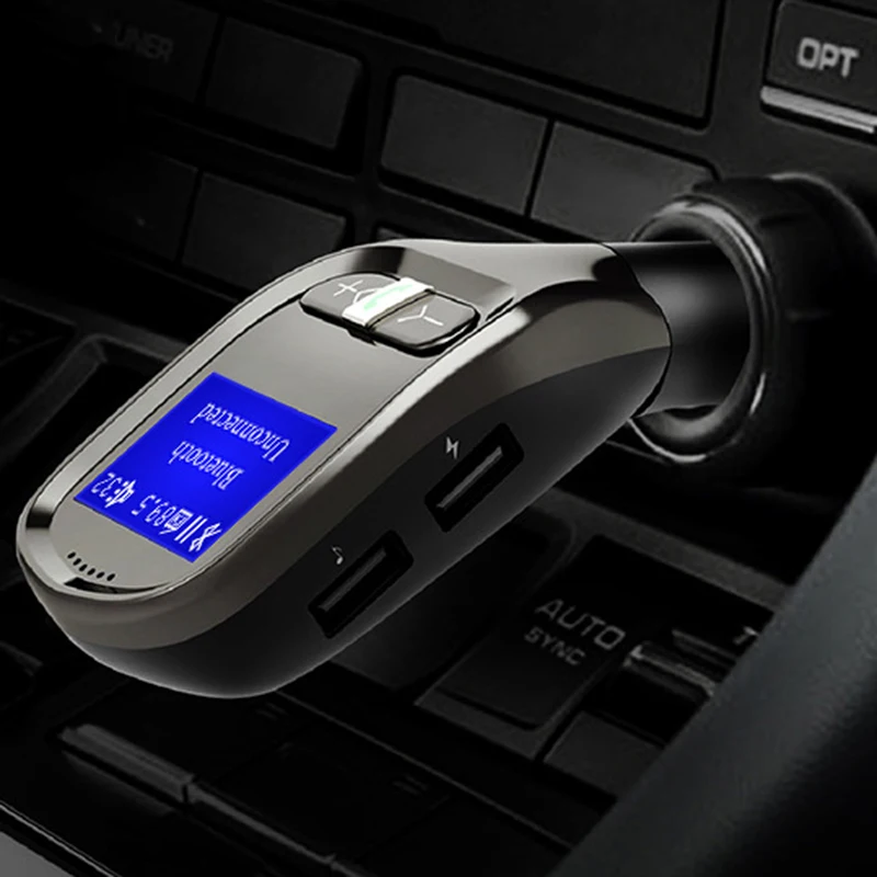 Автомобильный Bluetooth Fm трансмиттер mp3 плеер беспроводной комплект громкой связи Usb