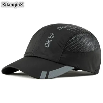 

XdanqinX 2020 Summer New Men's Breathable Baseball Cap Mesh Cap Women's Fashion Sports Caps Couple Hat Adjustable Size Brand Hat