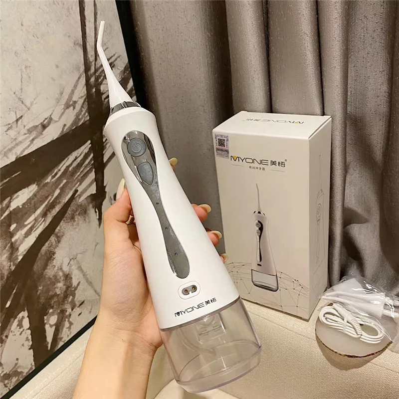 

Portable Oral Irrigator USB Rechargeable 300ml Waterpik Water Flosser Jet For Teeth Household Dental Cleaning Tool Free Shipping