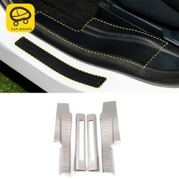 

CarManGo For Ford Edge 2015 Car Styling Door Threshold Sill Scuff Plate Guard Welcome Pedal Stickers Exterior Accessories