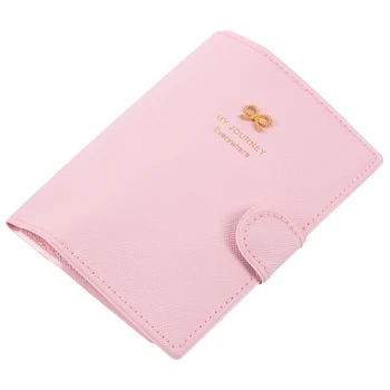 

High Quality Simply Travel Wallet Passport Cover Credit Business Card Holder Bowknot Passport Holder Protect Women Purse Case pi