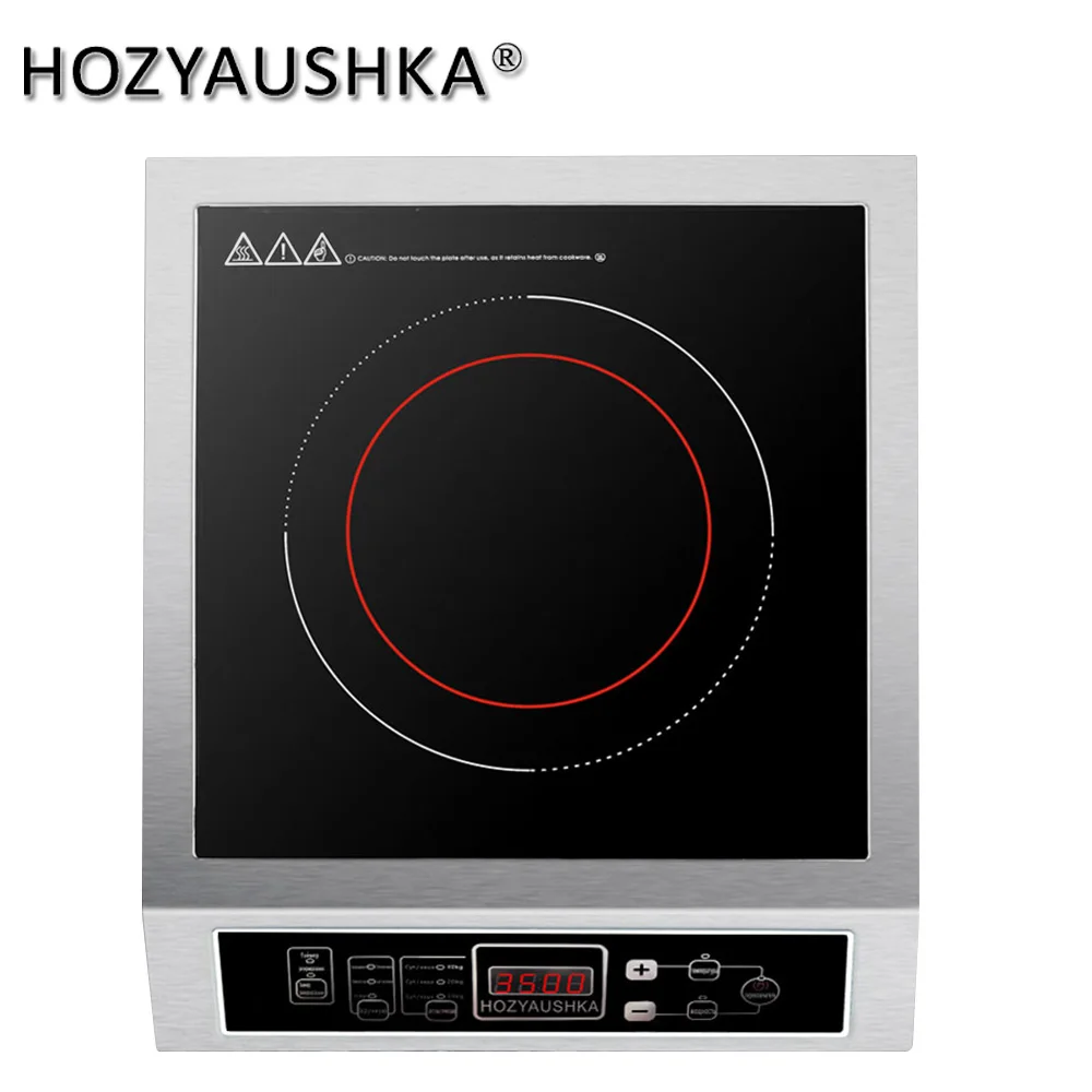 3500W home high power Induction Cooker commercial flat desktop button stainless steel soup stir-fry for induction cooker