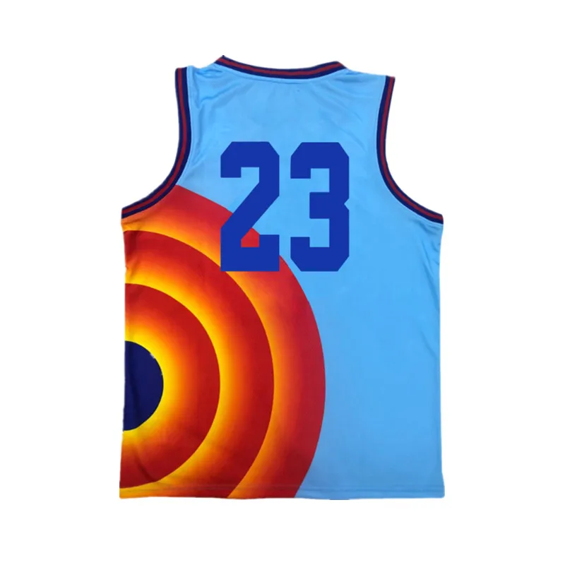 Movie Space Jam 2 Kids Jersey Vest Shirt Shorts Cosplay James Tune Squad Suit Summer Boys Girls Fashion Sportswear Clothes