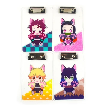 

Anime Demon Slayer Date A Live Clipboards Toy Clip Folder Board File Drawing Writing Pad School Toy Gift A4
